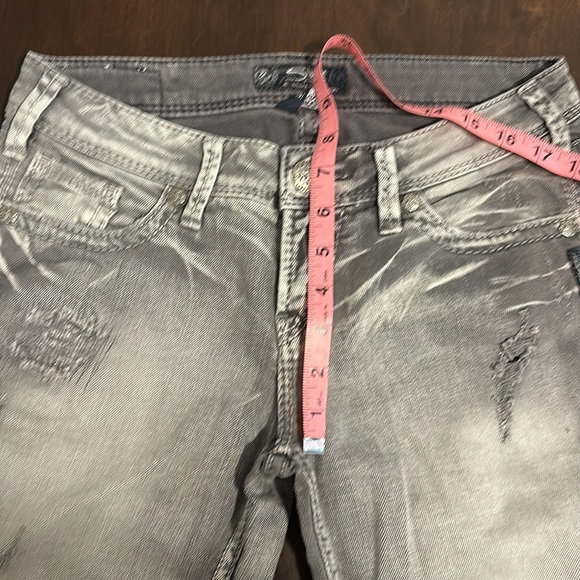Silver skinny jeans size 27/31 - Picture 8 of 9